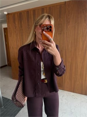 Orijinal Model , Mürdüm , Serpme Taşlı , Yumuşacık Gabardin Jean Takım