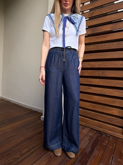 Orijinal Marka , Beli Lastikli , Premium Tencel Jean