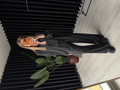 Örme Modal , Siyah , Üçlü Takım