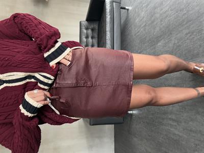 Orijinal Marka , Likralı , Bordo , Mumlu Etek