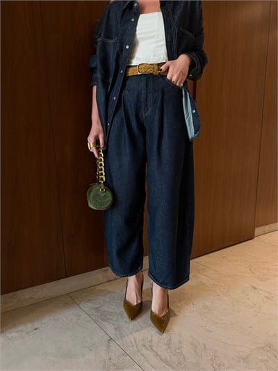 Orijnal Marka Barrel Model Tencel Jean