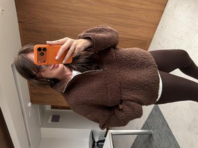 Orijinal Model, Acıkahve Teddy Sweat Mont