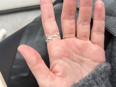 Ortası Sıra Zirkon Taşlı , Mat Gümüş Burçak Yüzük