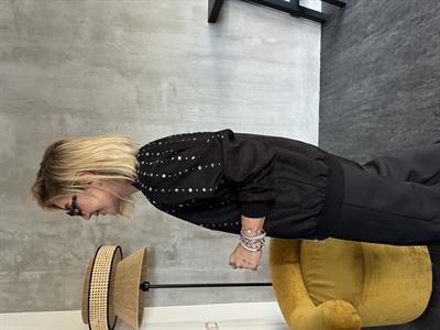 Orijinal Model Premium Siyah Zımbalı Bomber Mont