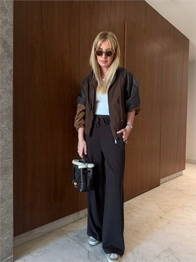 Orijinal Model , Süet & Deri , Modal Mix , Premium Acıkahve Takım
