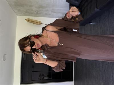 Kahverengi , Tencel , Gömlek & Elbise , Modal Takım