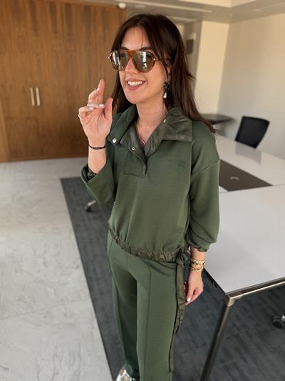 Orijinal Marka , Paraşüt Detaylı , Zümrüt Yeşili , Modal Takım