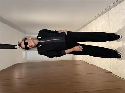 Yakası Taş İşlemeli , Siyah Eşofman Takım