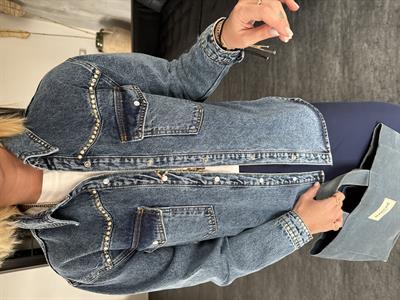 Orijinal Model , Zımba Detaylı , Premium Jean Gömlek
