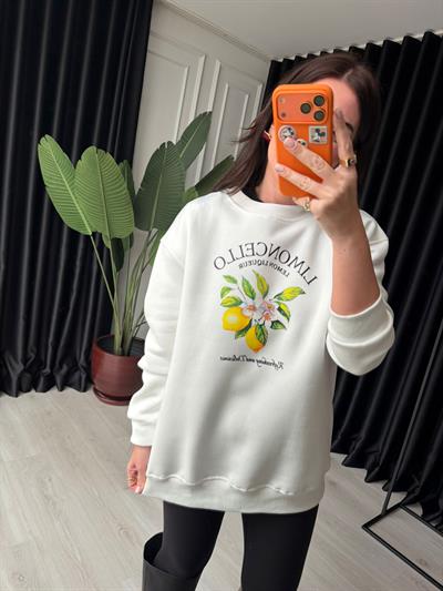 İçi Şardonlu , Ekru Limoncello Sweat
