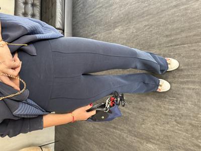 İthal Modal & Tencel Mix , İspanyol Paça , Lacivert Takım