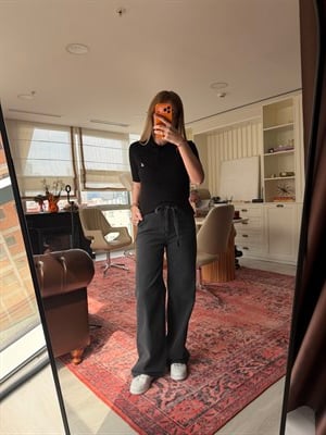 Orijinal Marka , Beli Lastikli , Yumuşacık , Antrasit Palazzo Jean