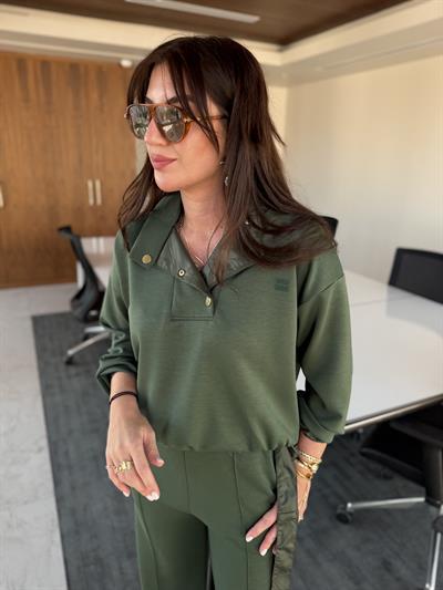 Orijinal Marka , Paraşüt Detaylı , Zümrüt Yeşili , Modal Takım