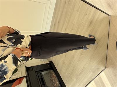 Taba Kemerli , Lacivert , Likralı , Krep Kumaş Pantolon