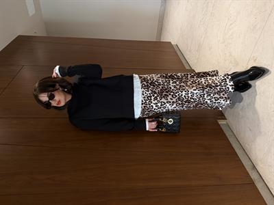 Beli Lastikli , Leopar Saten Etek 