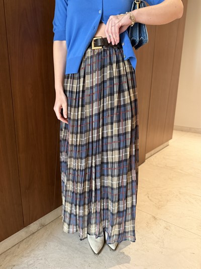 Beli Lastkli, Kemerli Ekoseli Etek