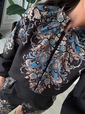 Orijinal Model , Desenli , Siyah , Şortlu Takım