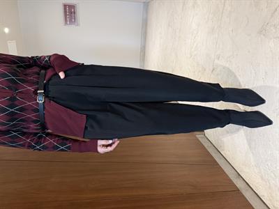 Beli Lastikli , Siyah , Jogger Tiril Pantolon