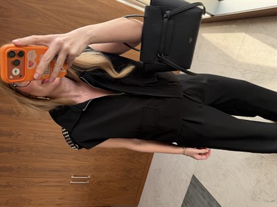 Metal Apoletli , Siyah , Yelek Takım