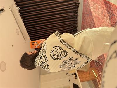 Siyah Desenli , Çift Taraflı , Üçgen Triko Şal