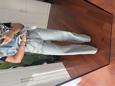 Açık Mavi , Premium , Palazzo Jean Pantolon