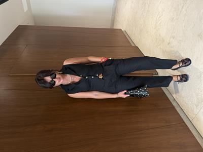 Siyah , Yakalı , Yelek & Pantolon , Premium Keten Takım