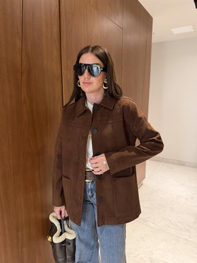 Orijinal Model , Premium Kalite , Acı Kahve Süet Ceket