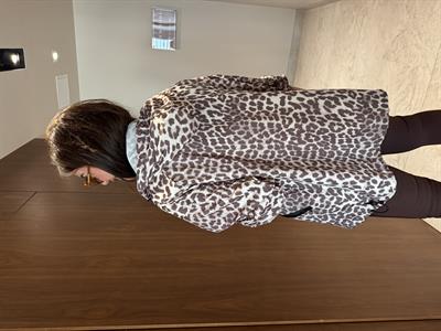 Leopar Desenli Yağmurluk