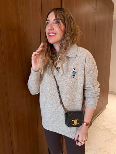 Orijinal Model , Polo Yaka , Ördek İşlemeli , Yumuşacık , Bej Triko