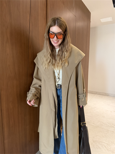 Atkılı , Premium Camel Trençkot