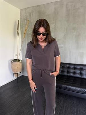 Orijinal Marka , Polo Yaka , Kahve , Modal Takım