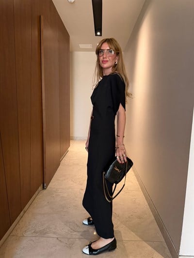 Orijinal Model , Asimetrik Kesim , Siyah Elbise