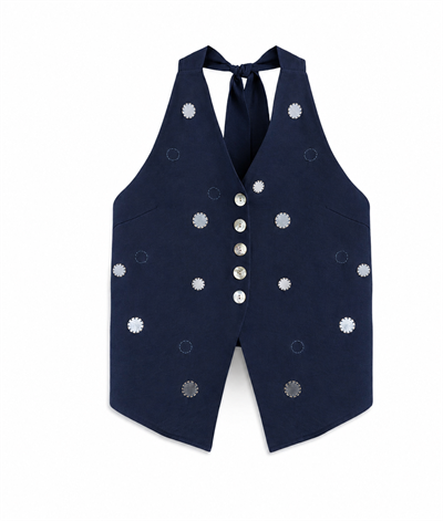 Orijinal Model , Pul Aksesuarlı , Premium Yelek & Pantolon Lacivert Takım