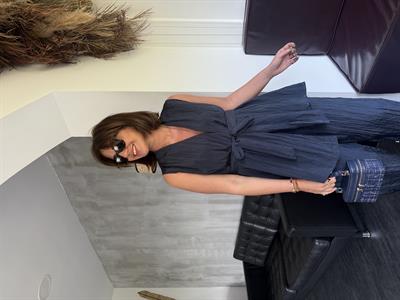 Orijinal Model , Bağlamalı , Lacivert , Bluz & Pantolon , Takım