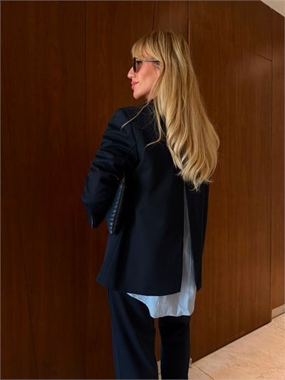 Orijinal Model , Arkası Yırtmaçlı , Lacivert Ceket Takım