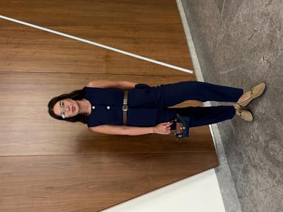 Acı Kahve Kemerli , Gold Düğmeli , Lacivert Yelek