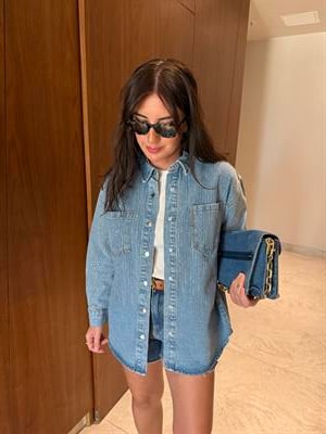 Sıralı Taş İşlemeli , Jean Gömlek