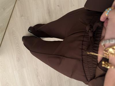 Taş Düğmeli, Acı Kahve Yelek & Pantalon Takım