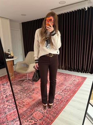 Boru Paça , Acıkahve , Likralı Jean