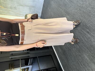 Taba Kemerli , %100 Pamuk , Camel Etek