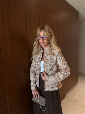 Orijinalm Model, Full Nakışlı Boncuk İşlemeli Premium Ceket