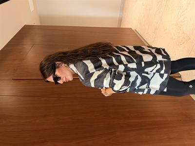 Orijinal Model , Zebra Desenli , Tok Saten Ceket