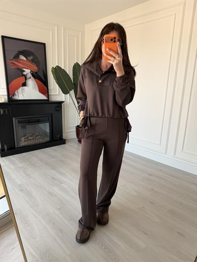 Orijinal Marka , Paraşüt Detaylı , Acı Kahve , Modal Takım