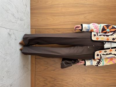 Beli Lastikli , Acı Kahve , Premium Dokulu Palazzo