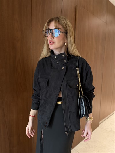 Premium Kalitede , Siyah Nubuk Ceket