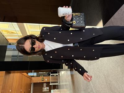 Orijinal Model , Siyah , Zımbalı Ceket