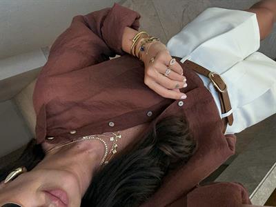 Acı Kahve , İpeksi Oversize Gömlek