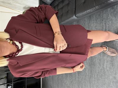 STD Beden , Bordo Renk , Premium Blazer Ceket