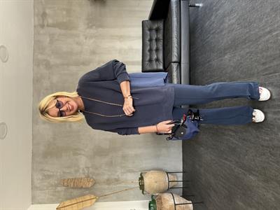 İthal Modal & Tencel Mix , İspanyol Paça , Lacivert Takım