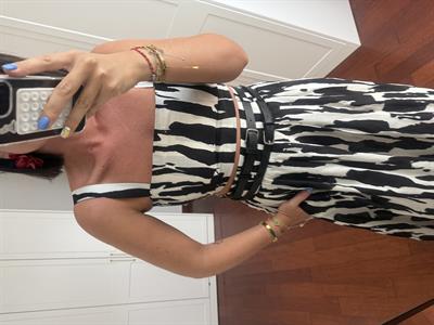 Çift Kemerli , Siyah & Beyaz , Etek Takım